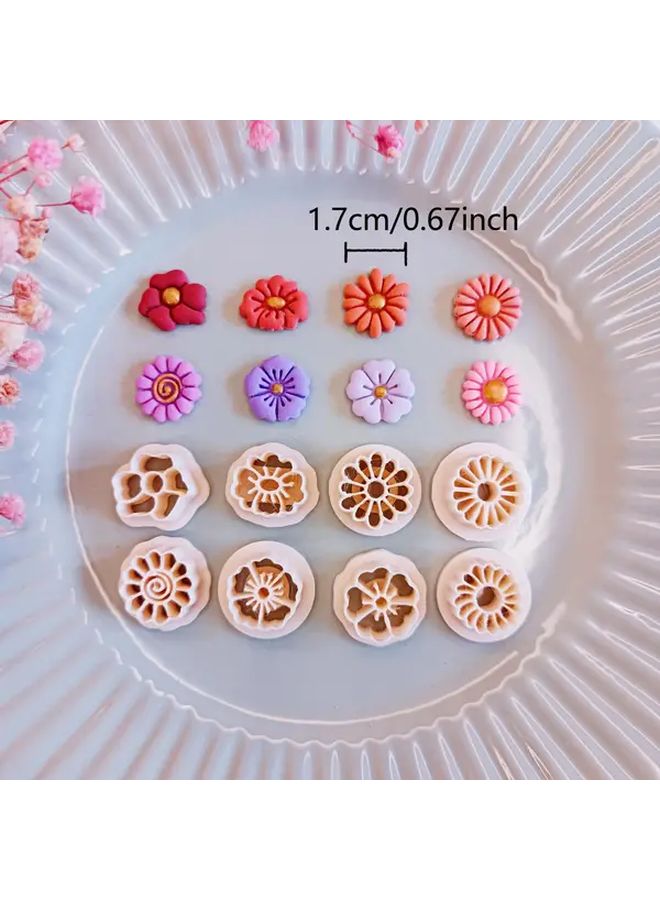 8pcs Polymer Clay Cutting Tools For DIY Jewelry Making Boho Floral Shapes - Image 4
